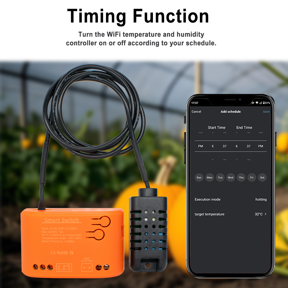 Tuya WiFi Temperature Humidity - Home Security Alexa review and price