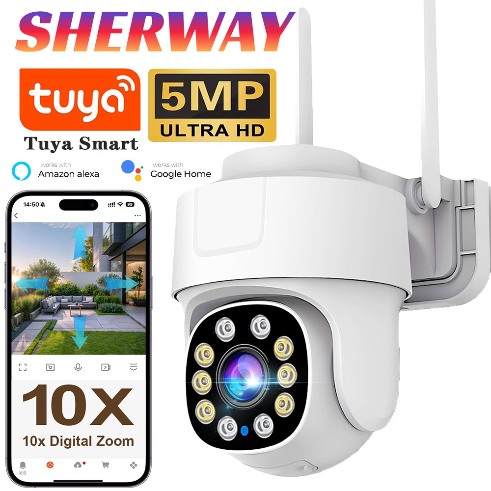 5MP Tuya Wifi IP Camera Outdoo - Home Security Google Camera review and price