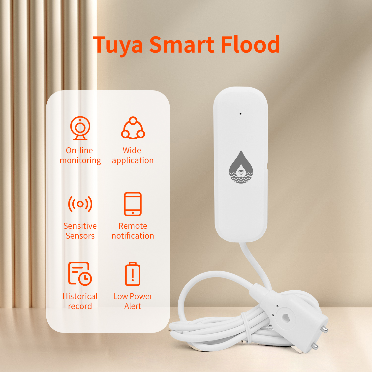 YFK Tuya WiFi Water Leakage Se - Home Security Alexa review and price