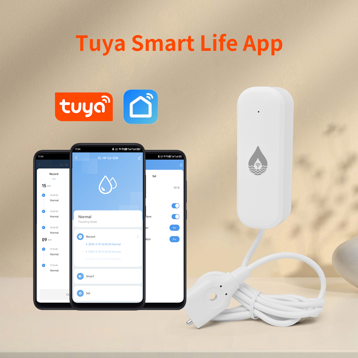 YFK Tuya WiFi Water Leakage Se - Home Security Alexa review and price