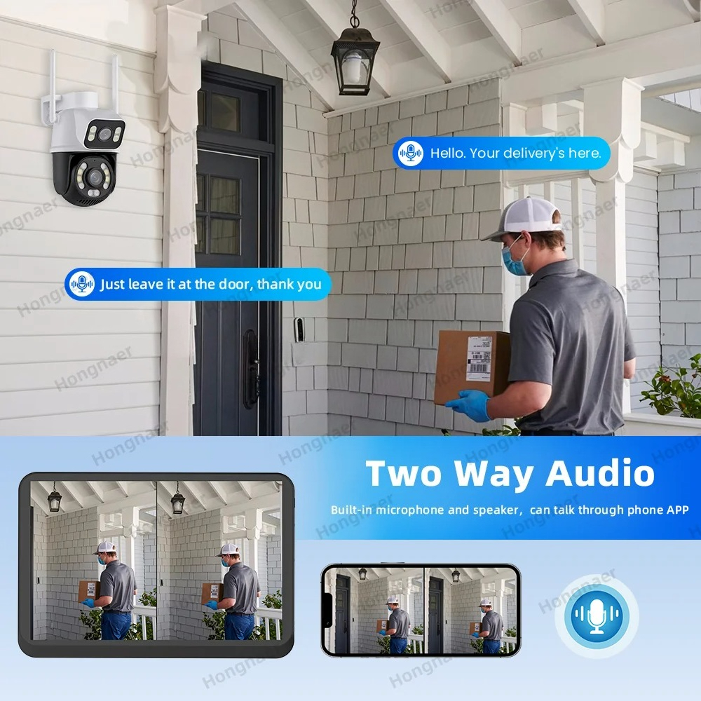 Hongnaer 6MP 4CH Dual Lens Hom - Home Security Wireless Camera review and price