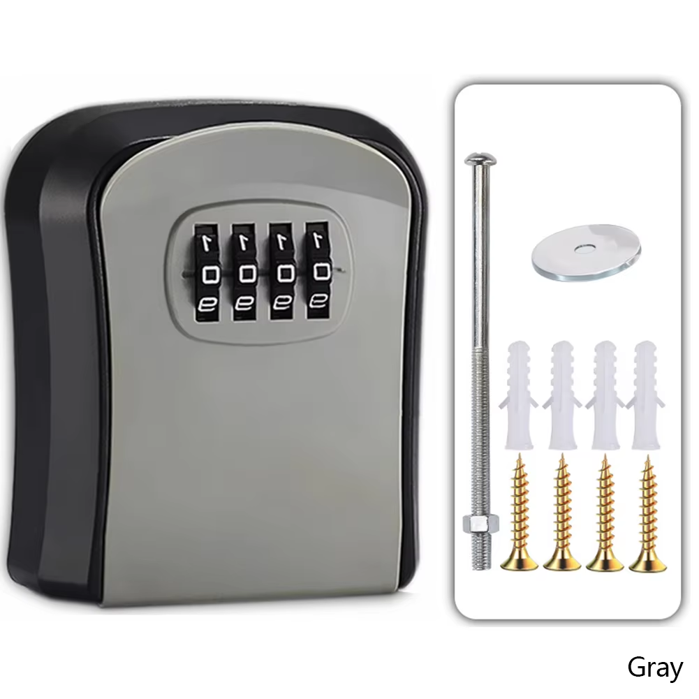 Wall Mount Key Lock Box with 4 - Home Security Key Box review and price