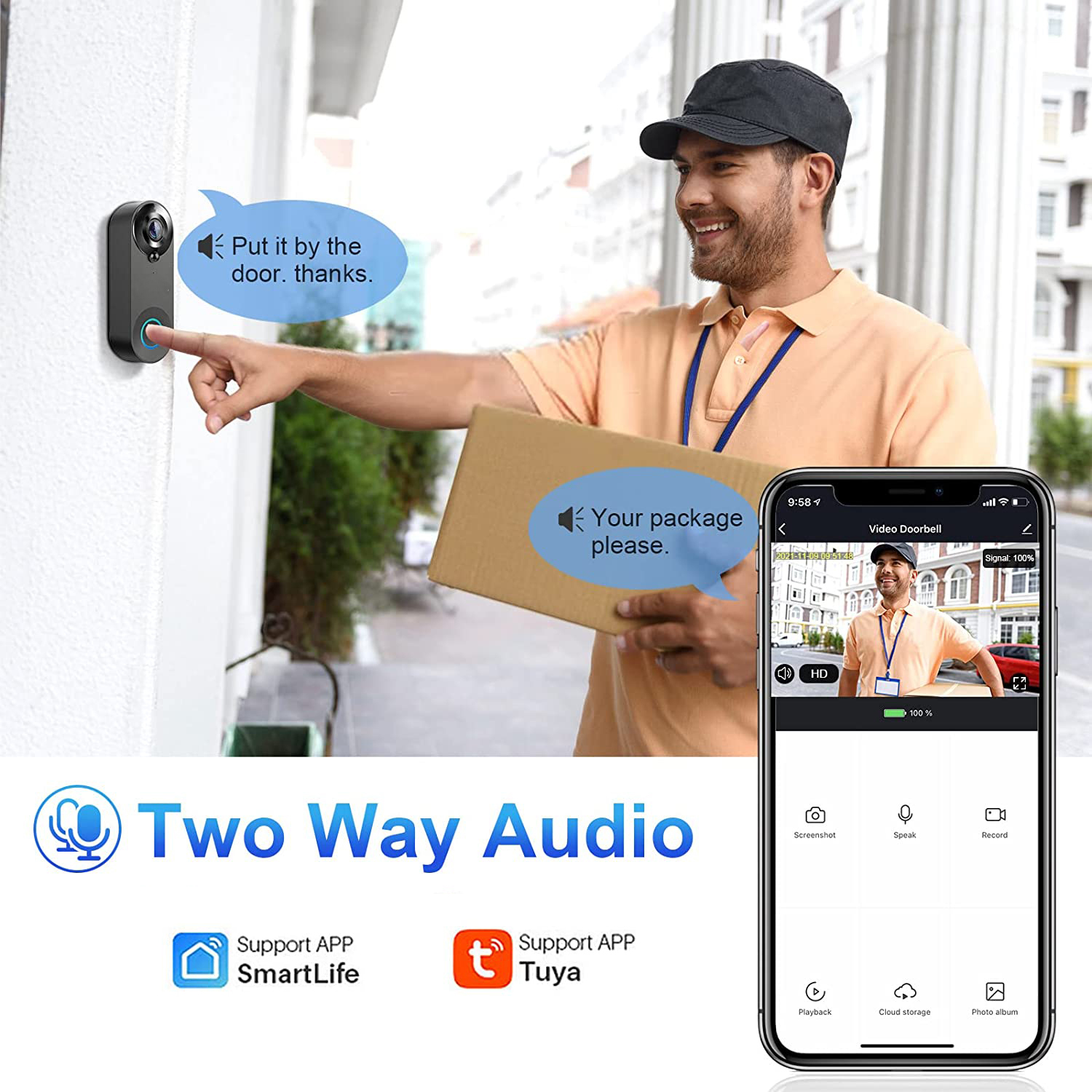 5G 2.4G WiFi Video Doorbell 10 - Home Security Premium review and price