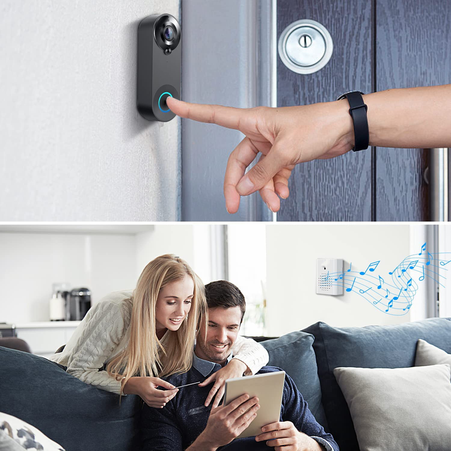5G 2.4G WiFi Video Doorbell 10 - Home Security Premium review and price