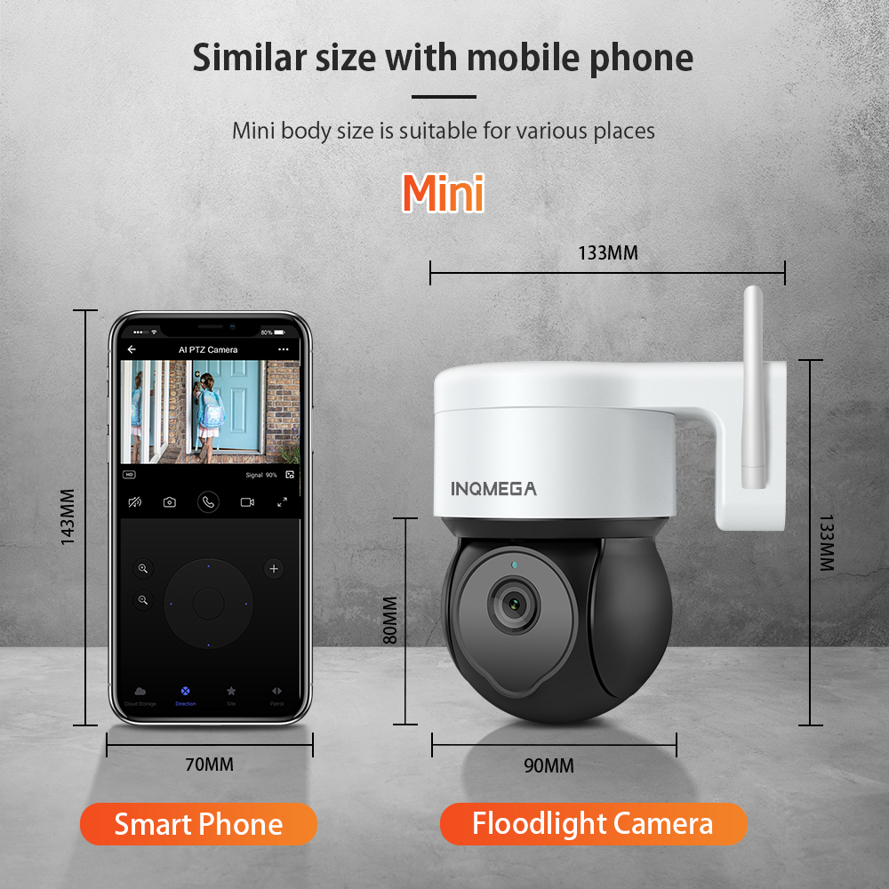 INQMEGA 5MP Tuya Outdoor PTZ C - Home Security Google Camera review and price