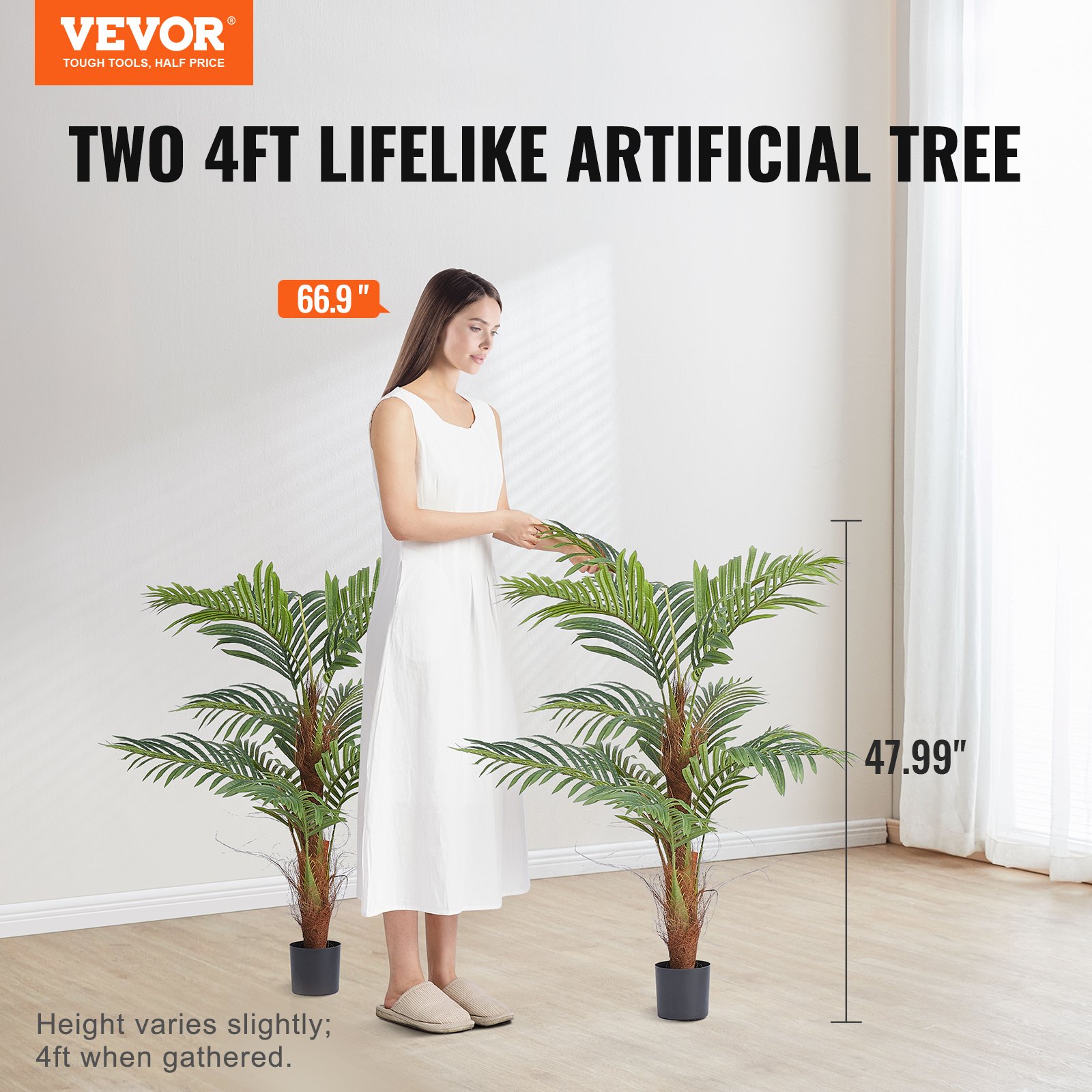 Artificial Palm Tree, 4 FT Tal - Home Security Tips review and price