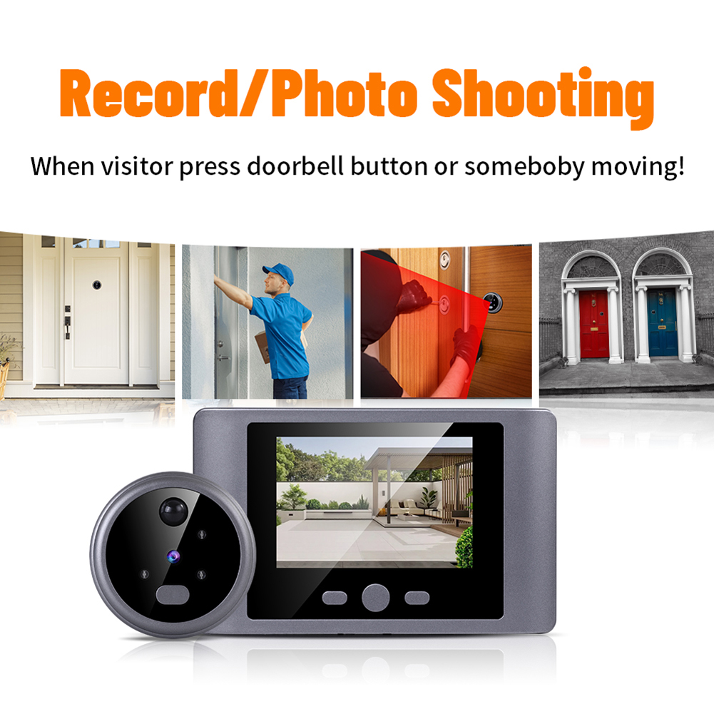 Wireless Peephole Video Doorbe - Home Security Systems Wireless review and price