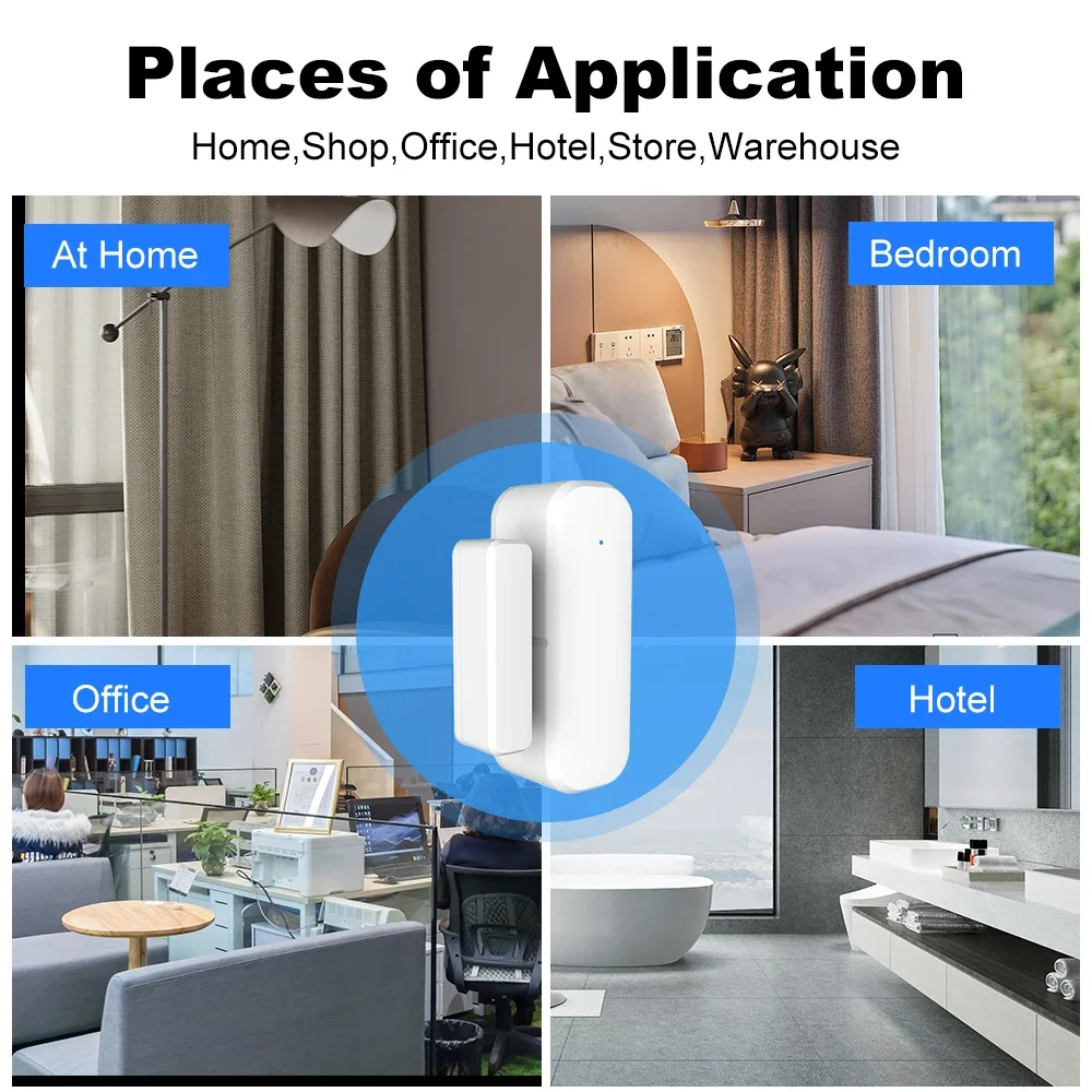 ZigBee Door Window Sensor Wire - Home Security Alexa review and price