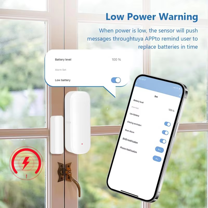 ZigBee Door Window Sensor Wire - Home Security Alexa review and price