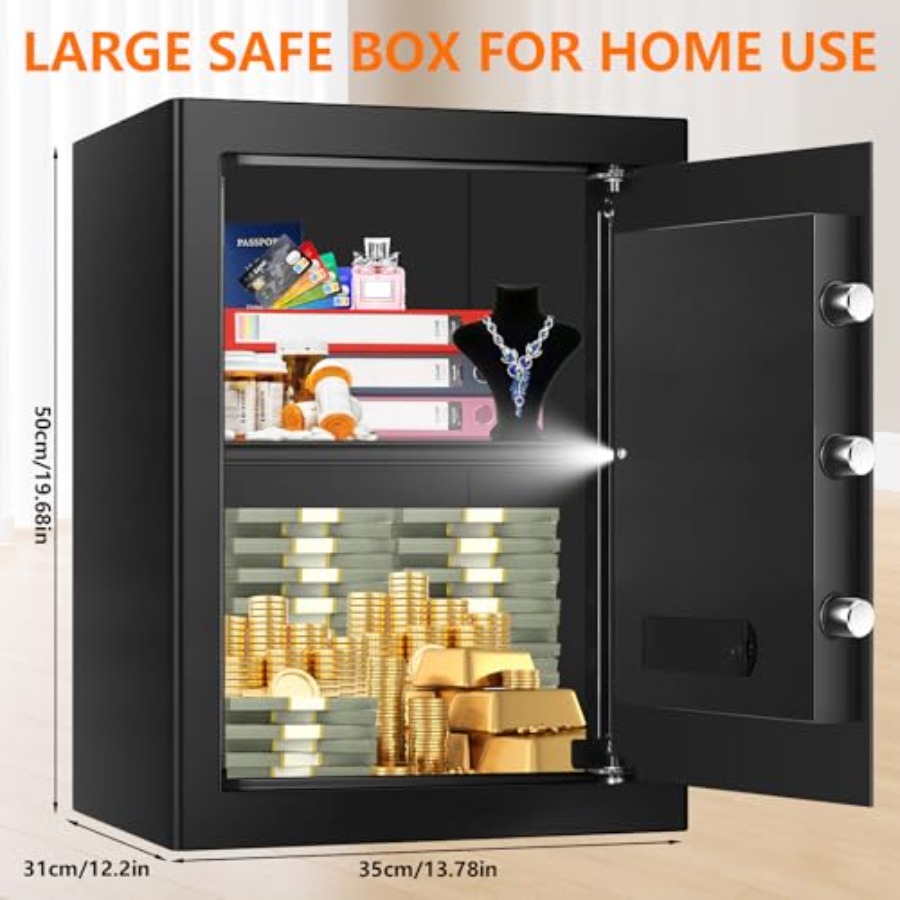 3.4 Cuft Large Fireproof Safe  - Home Security Key Box review and price
