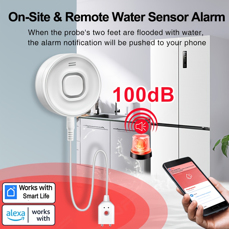 YNF Smart WiFi Water Leak Dete - Home Security Alexa review and price