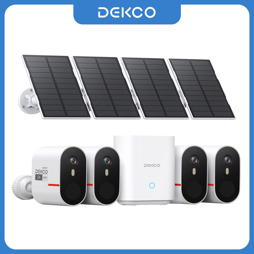 Dekco 3MP WiFi Solar Camera Sy - Home Security Google Camera review and price