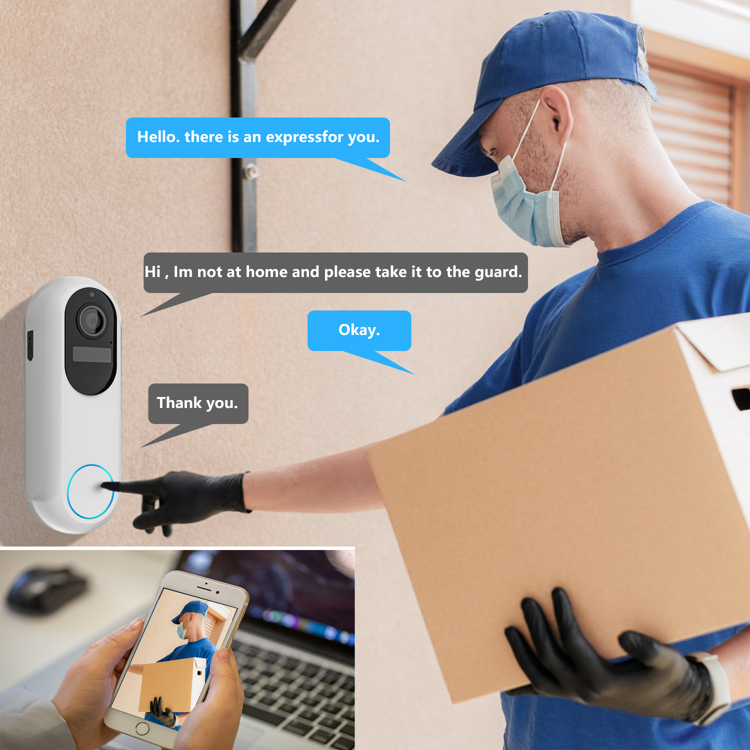 Tuya Smart Video Doorbell Wate - Home Security Google Camera review and price