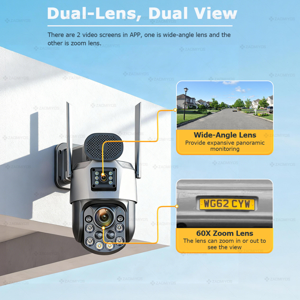 Dual Lens Home Outdoor Surveil - Home Security Group review and price