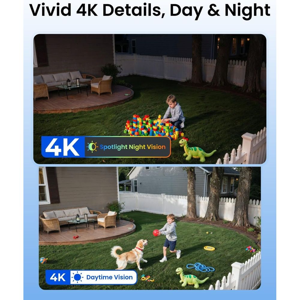 Wireless 4K Outdoor Security C - Home Security No Subscription review and price