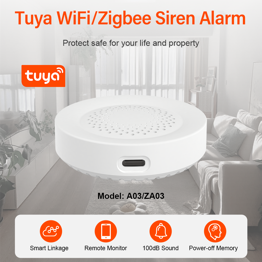 Tuya Zigbee WiFi Siren Alarm F - Home Security Alexa review and price