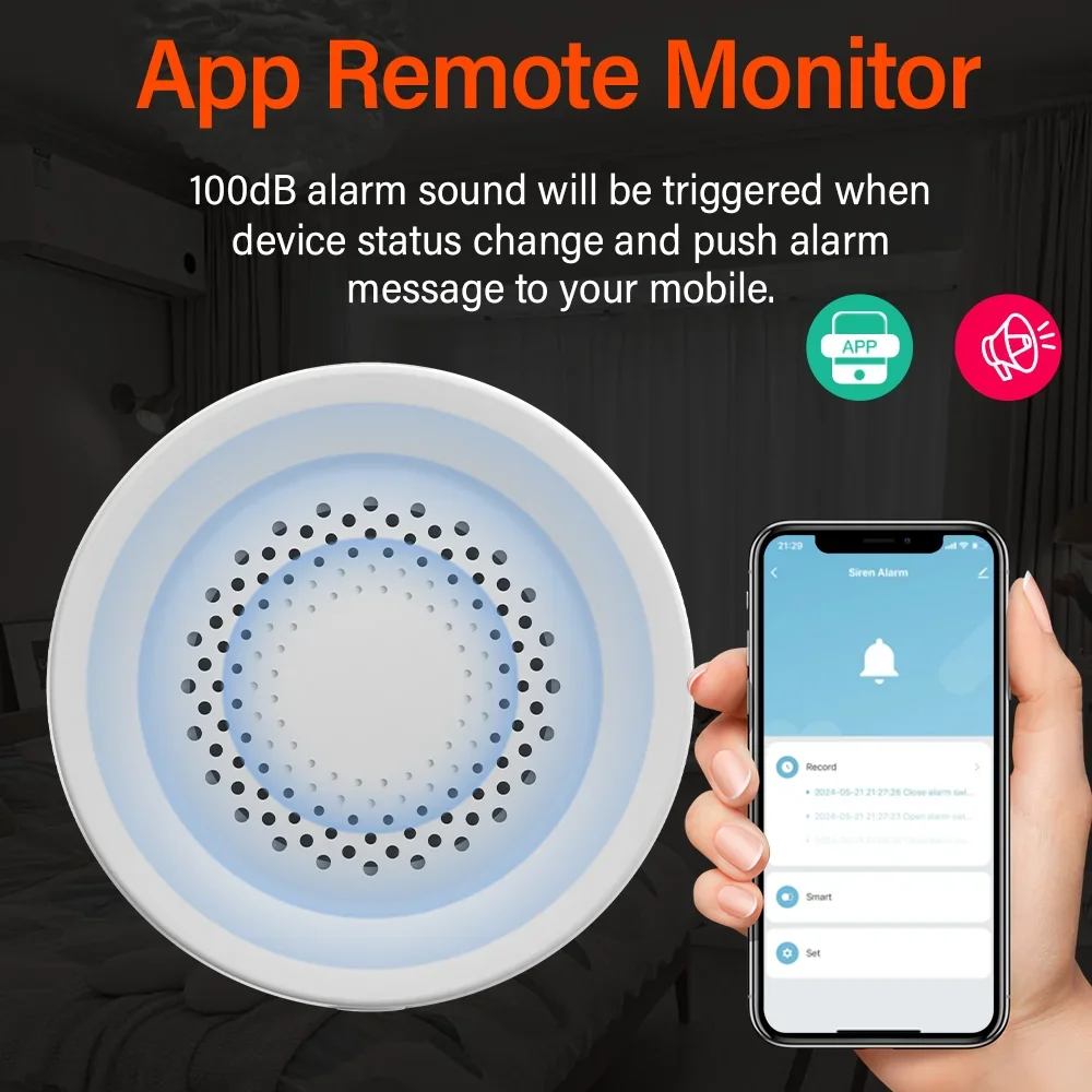 Tuya Zigbee WiFi Siren Alarm F - Home Security Alexa review and price